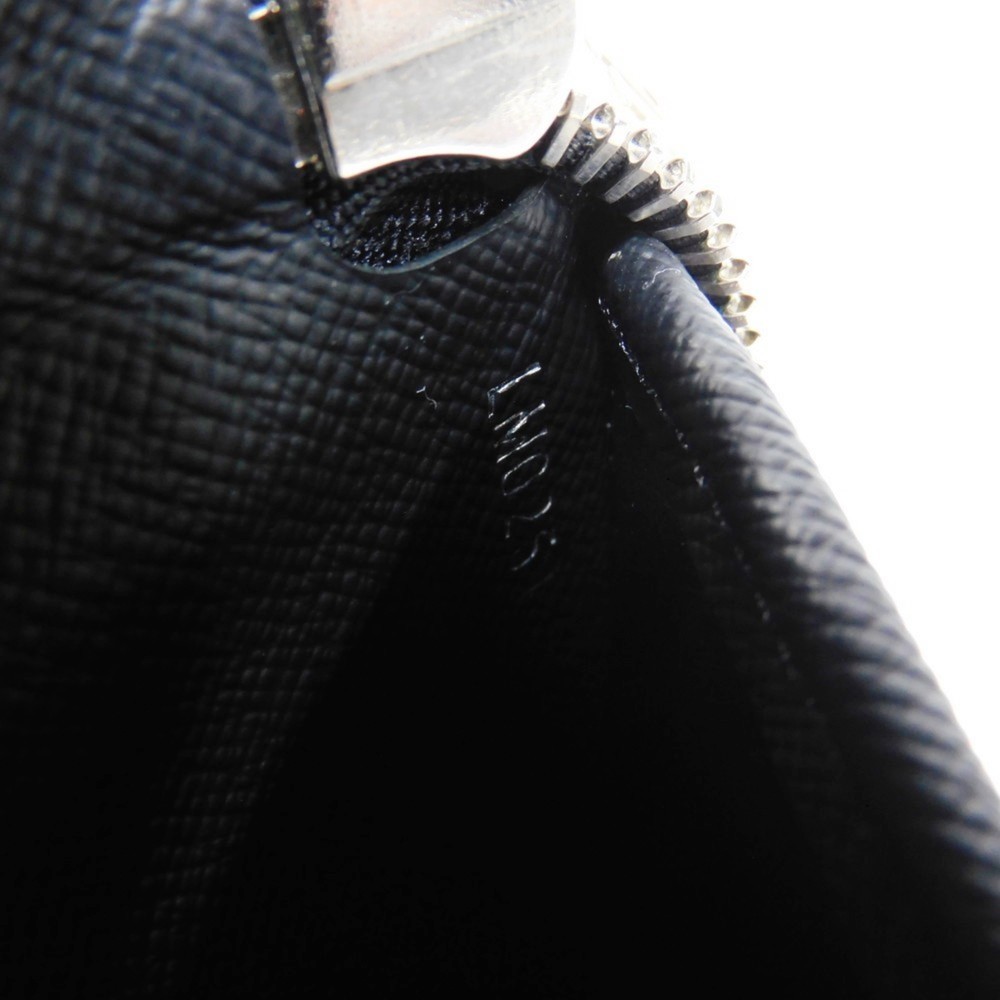 LOUIS VUITTON Long Wallet Zippy Vertical LV Logo Black New Round Zipper Taiga... - Picture 7 of 16